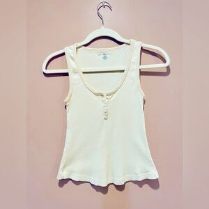 Brandy Melville Cream O/S Dalis Tank